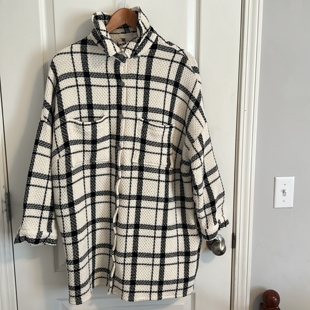 H and M long shacket